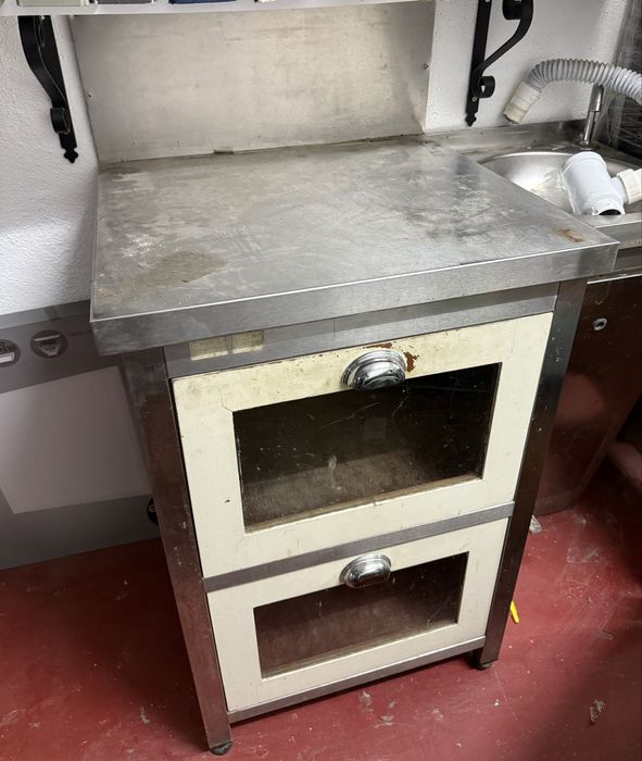 Bancada / Móvel Inox Compacto 60x55x90 cm – Industrial / Doméstico