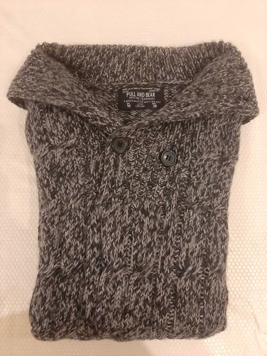 Camisola malha cinza Pull&Bear