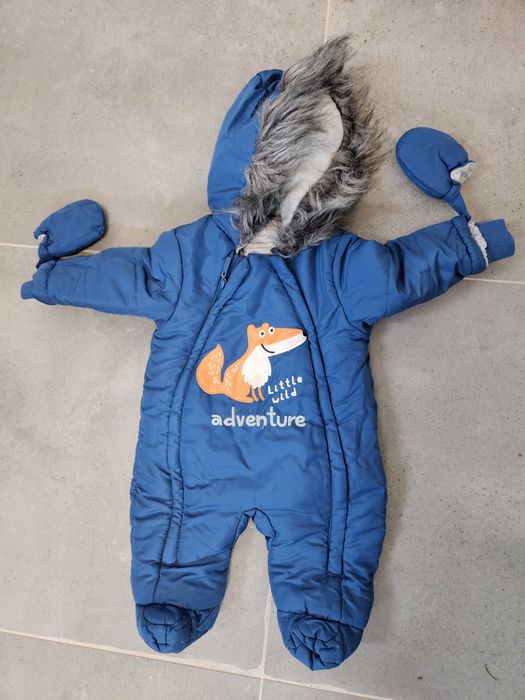 Kombinezon zimowy z rękawiczkami i nóżkami 74 Cool club