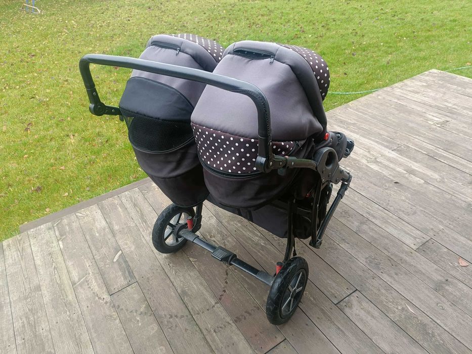 Wózek dziecięcy podwójny DORJAN bliźniaki lub rok po roku
