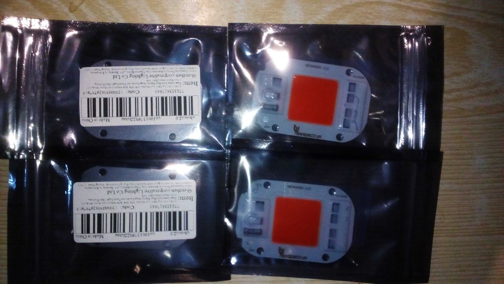 Красный светодиод (620-630 нм)50Вт/220В. Безплатна Доставка