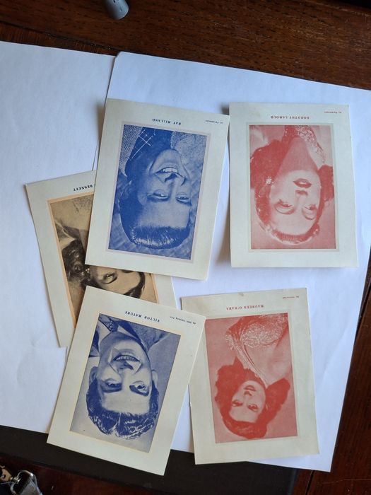 Brinde muito antigo artistas cinema com envelope original