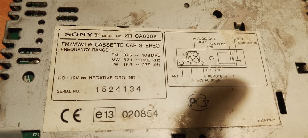 Radio Sony Xr-ca630x