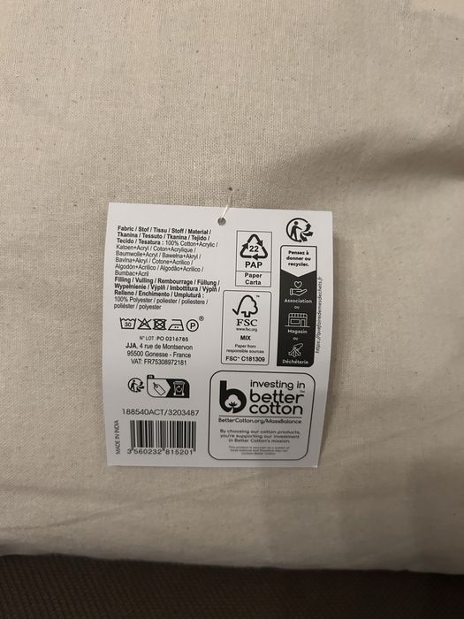 Dekoracyjna poduszka z haftem w stylu Boho 40x40cm nr.8663