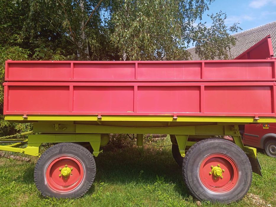Przyczepa wywrotka Sanok autosan D-47A 3-str, mtz 82 belarus