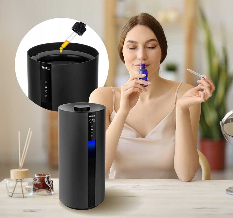 nawilżacz powietrza ultradźwiękowy 35h aroma pilot led cichy dyfuzor