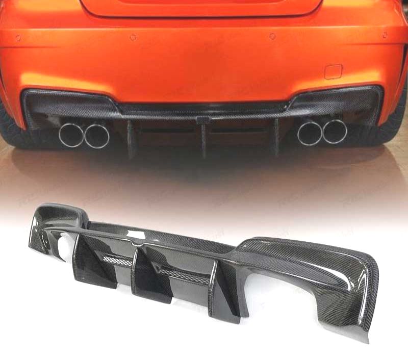 DIFUSOR TRASEIRO BMW E82 E88 1M 06-13 CARBONO
