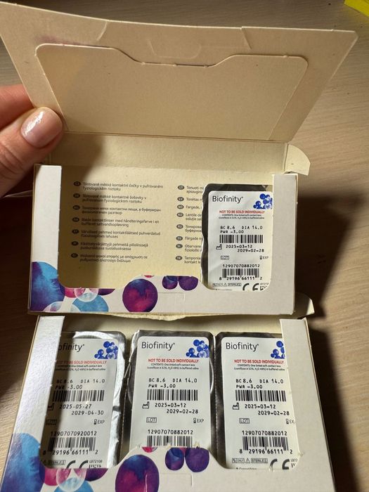 Контактні лінзи Biofinity -3.00 4 шт.