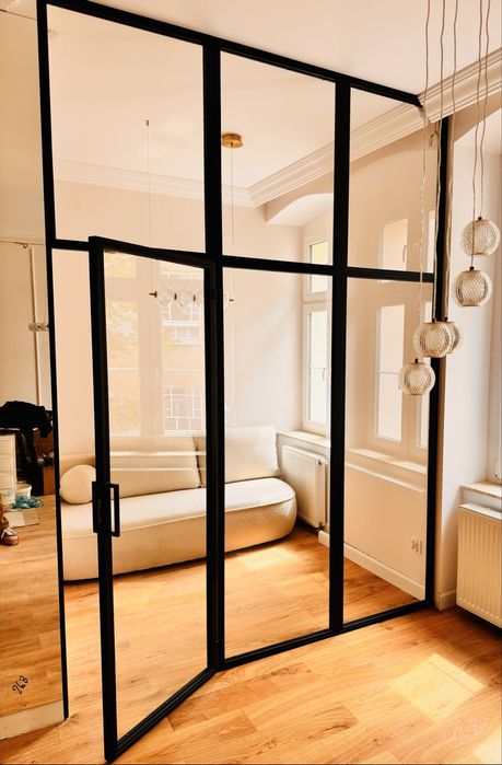 Drzwi loftowe, ścianki szklane zabudowy w stylu loft. W 3 tygodnie!