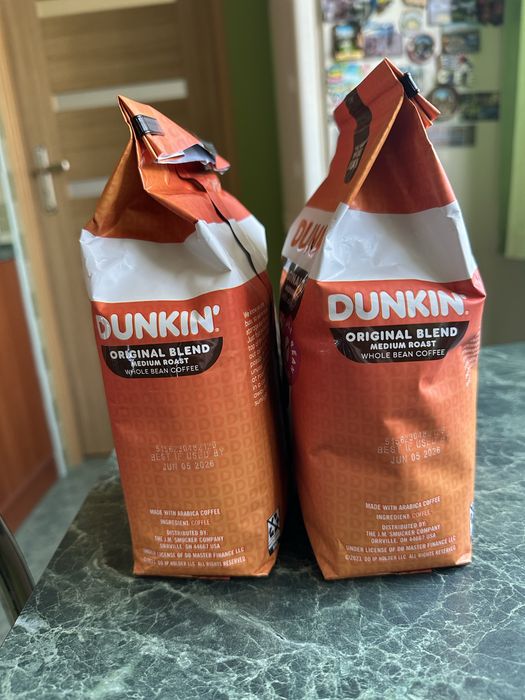 Kawa ziarnista Dunkin Donuts 2szt original blend whole bean 0,5kg 510g