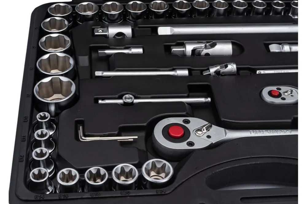 Набір інструментів FORCE 108 ел хром-ванадій набор головок ключей PL