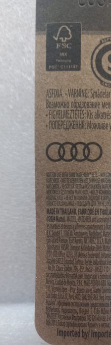 2019 Audi TT RS Coupé matchbox