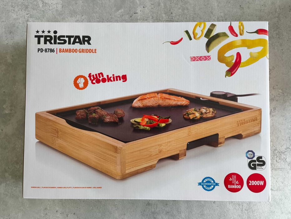 grill stołowy Tristar bamboo griddle PD-8786
