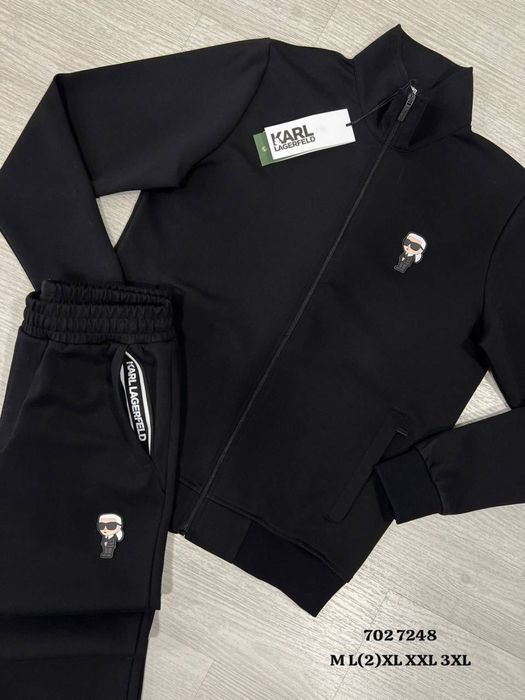 Czarny dres karl lagerfeld