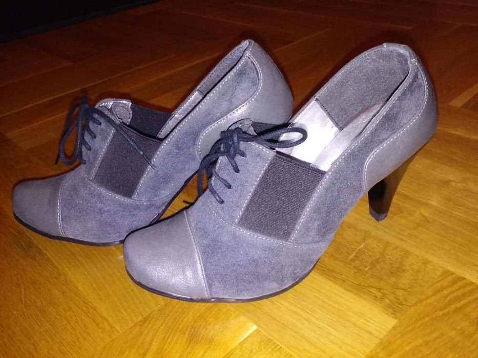 buty półbuty damskie na obcasie 36