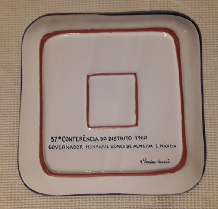 Prato cerâmico Rotary Plante Sementes do Amor, Vilamoura 2003