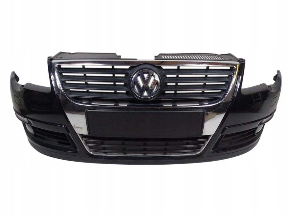 zderzak przód + grill + spryskiwacze + halogeny vw passat b6 2005-2010 lc9x