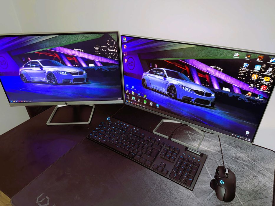 Komputer gamingowy i5-12400F RTX 3060 16GB 1TB SSD + 2 monitory