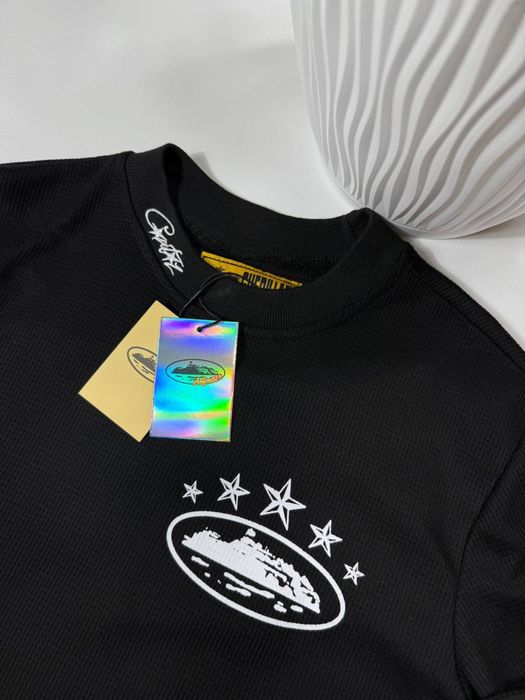 Лонгслів Corteiz чоловічий Лонг Кортез вафельний Corteiz Кофта