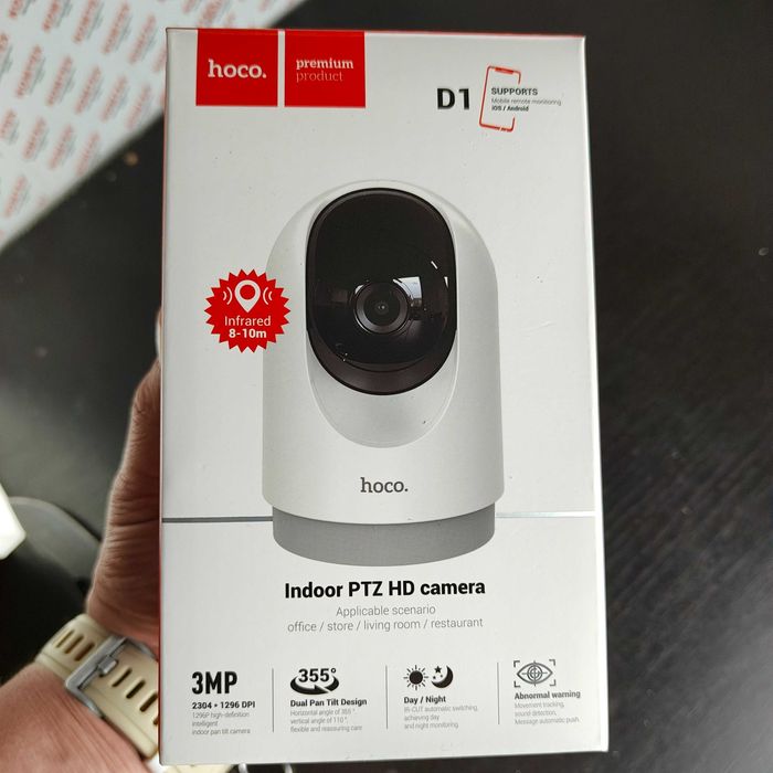 Внутрішня Wi-Fi камера Hoco D1  2K IP відеоспостереження відеоняня