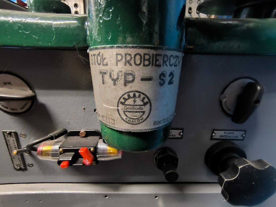 Stół probierczy do alternatorów i rozruszników TYP-S2 po renowacji