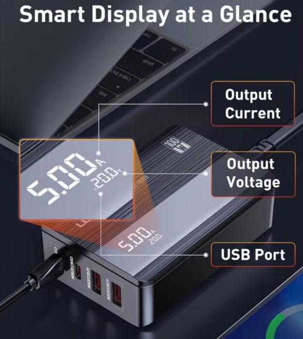 Зарядное устройство LDNIO A4809C GaN 100 Вт