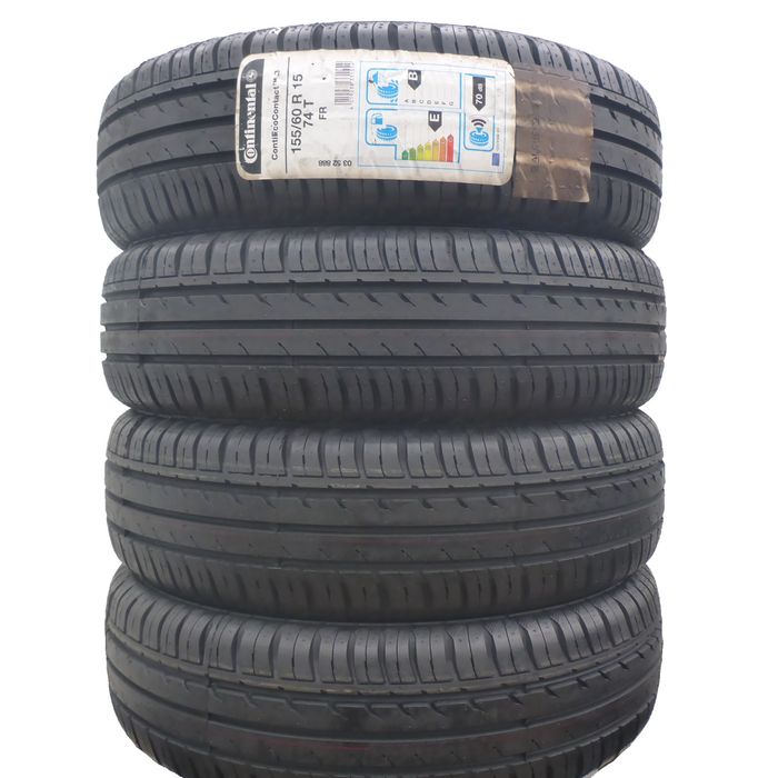 155/60/15 Continental 155/60R15 74T EcoContact 3 Lato 2014 Nieużywane ...
