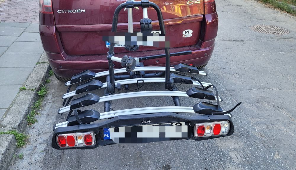 Steinhof Veturo 4 platforma bagażnik na hak  na 4 rowery