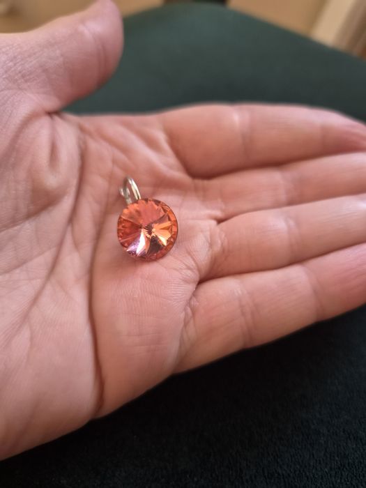 Srebrne kolczyki z kryształkami Swarovski