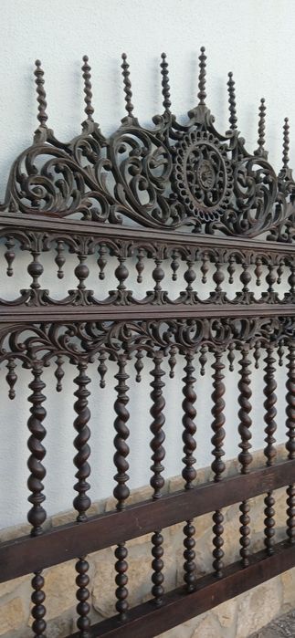 Cama de casal de bilros