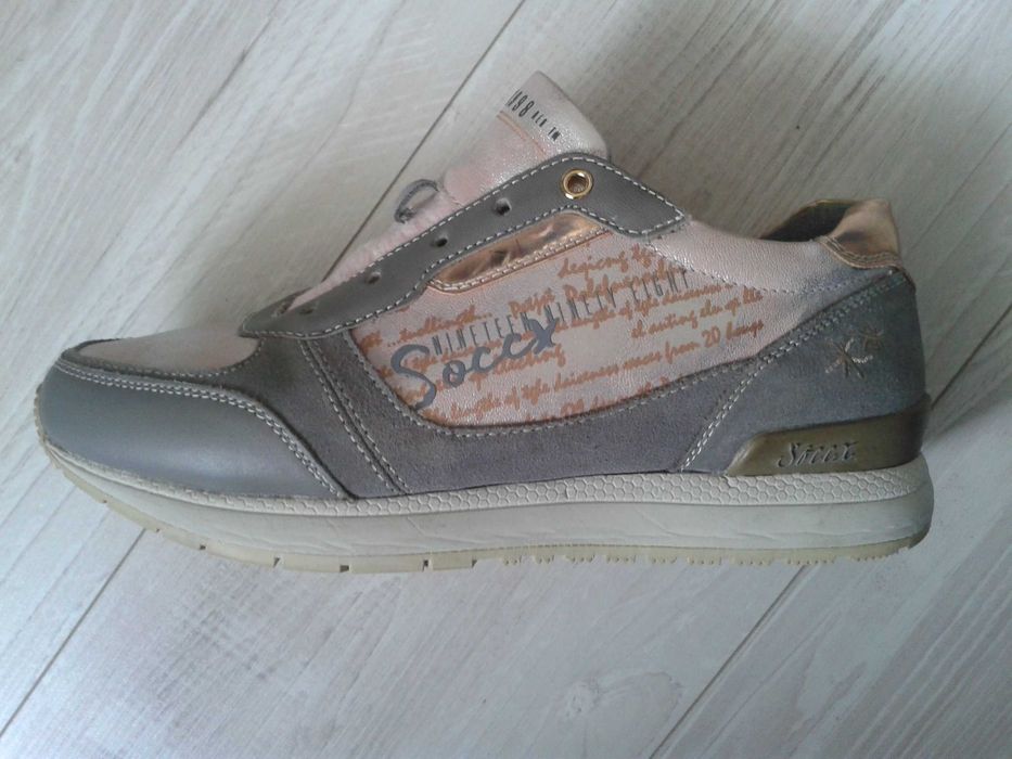 buty damskie wiosenne, adidasy, sneakersy, skórzane, rozm. 39