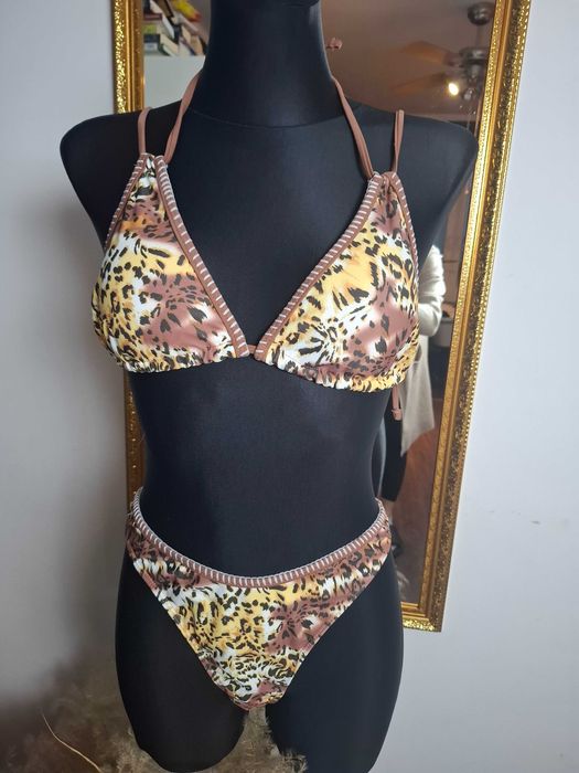 Leopard bikini brąz (41)
