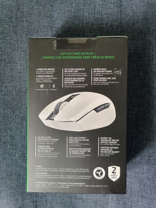 Мишка RAZER orochi v2 white edition НОВА