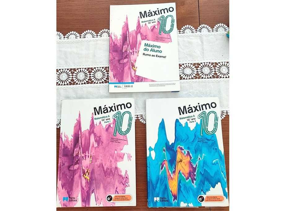 Pack Manuais Matemática A 10.º Ano "Máximo 10" - Porto Editora