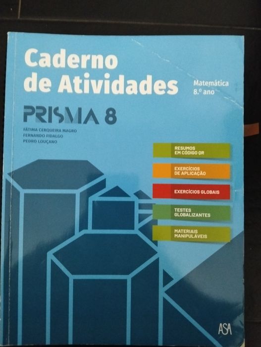Cadernos de atividades de 8 ano