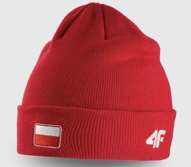 Nowa czapka zimowa 4F – czerwona, One Size