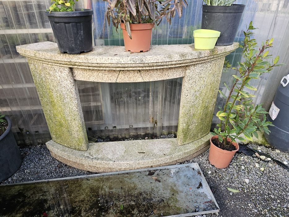 Frentes de granito para fogão de sala.