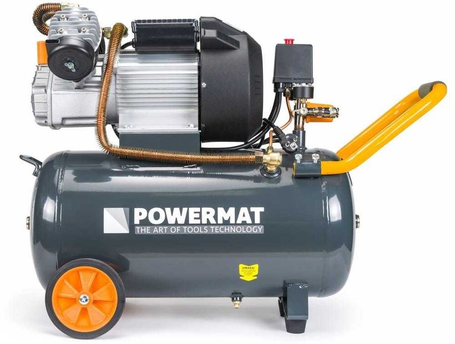 POWERMAT Kompresor Olejowy 50l Sprężarka 3km 2t 392 L/min 230v PM0686