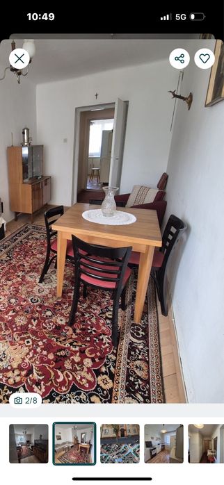 Stół drewniany  rozkładany retro antyk vintage  plus 4 krzesła komplet