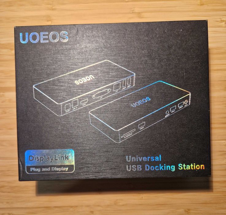 UOEOS Stacja dokująca HDMI DVI Ethernet 5 x USB 3.0 czytnik kart SD TF
