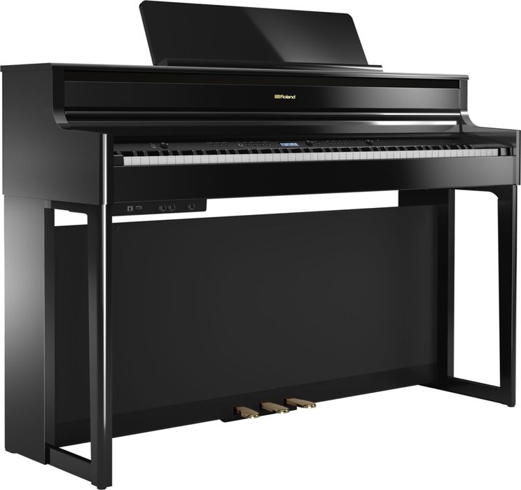Roland HP704 PE / Como Novo Piano Preto Brilho c/ banco