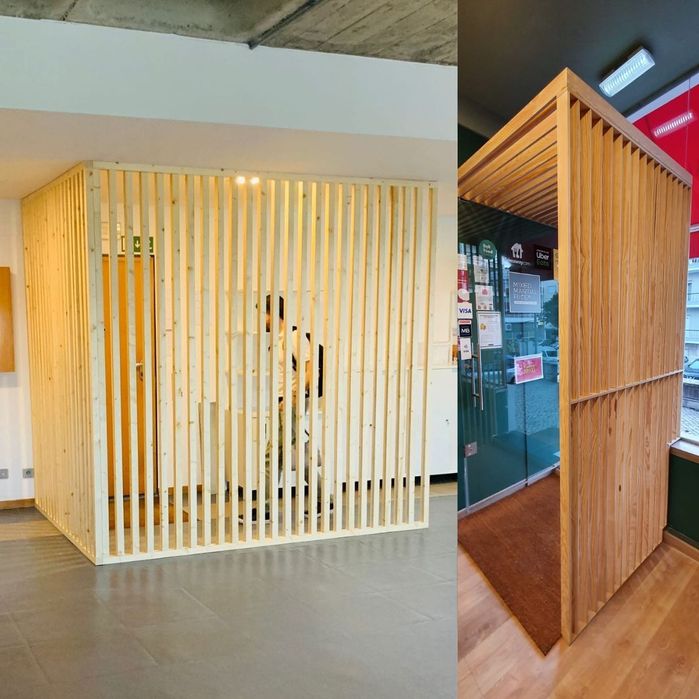 Divisórias para espaços comerciais