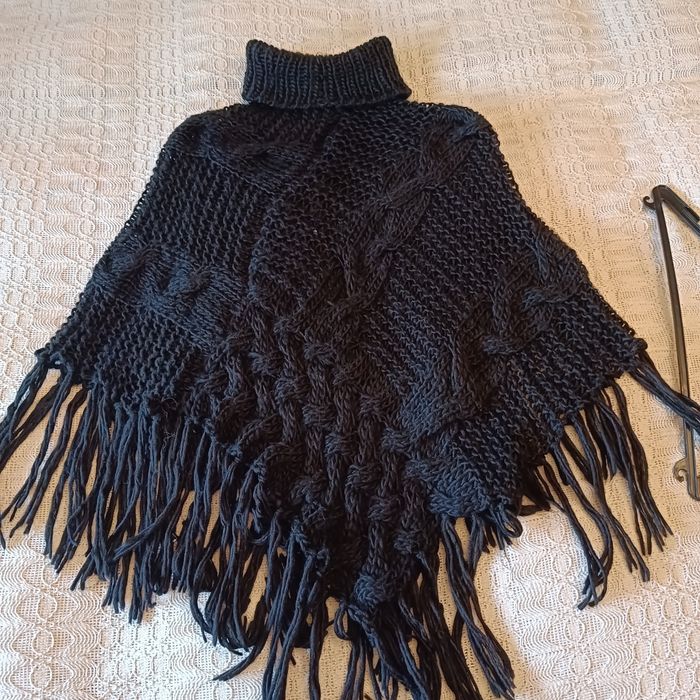 Ponczo czarne uniwersalne