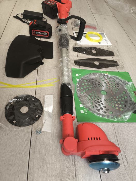 Продам электрокосу, триммер ONEVAN, 2 акб 588Vf 21V, Brashless motor