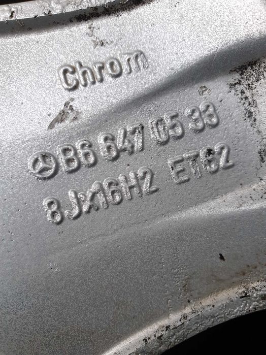 Felgi aluminiowe Mercedes 16" 5x112 8j et62 Audi Bmw Seat Skoda itp.