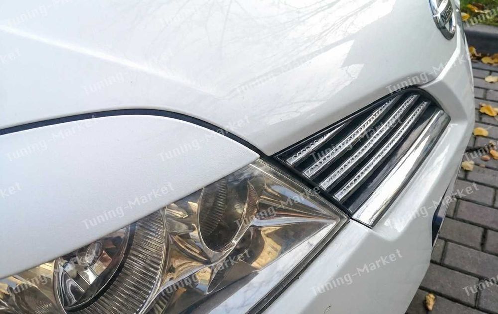 Реснички на фары Nissan Primera P12, Тюнинг накладки для Ниссан Примера П12