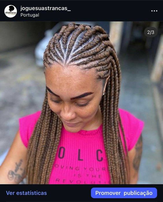 Tranças africanas, nagô, box braids