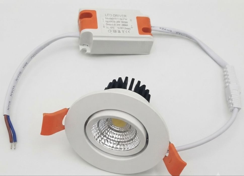 Kit Mini Foco LED Embutido 3W–7W