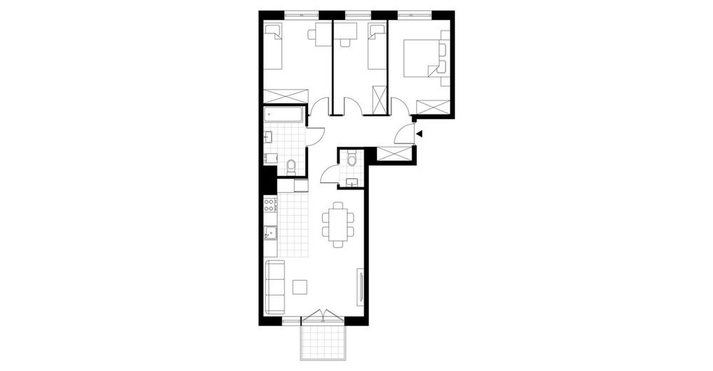 4-pokojowe mieszkanie 71m2 + balkon