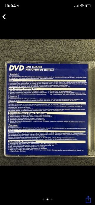 Чистящий диск CD DVD мини и обычный